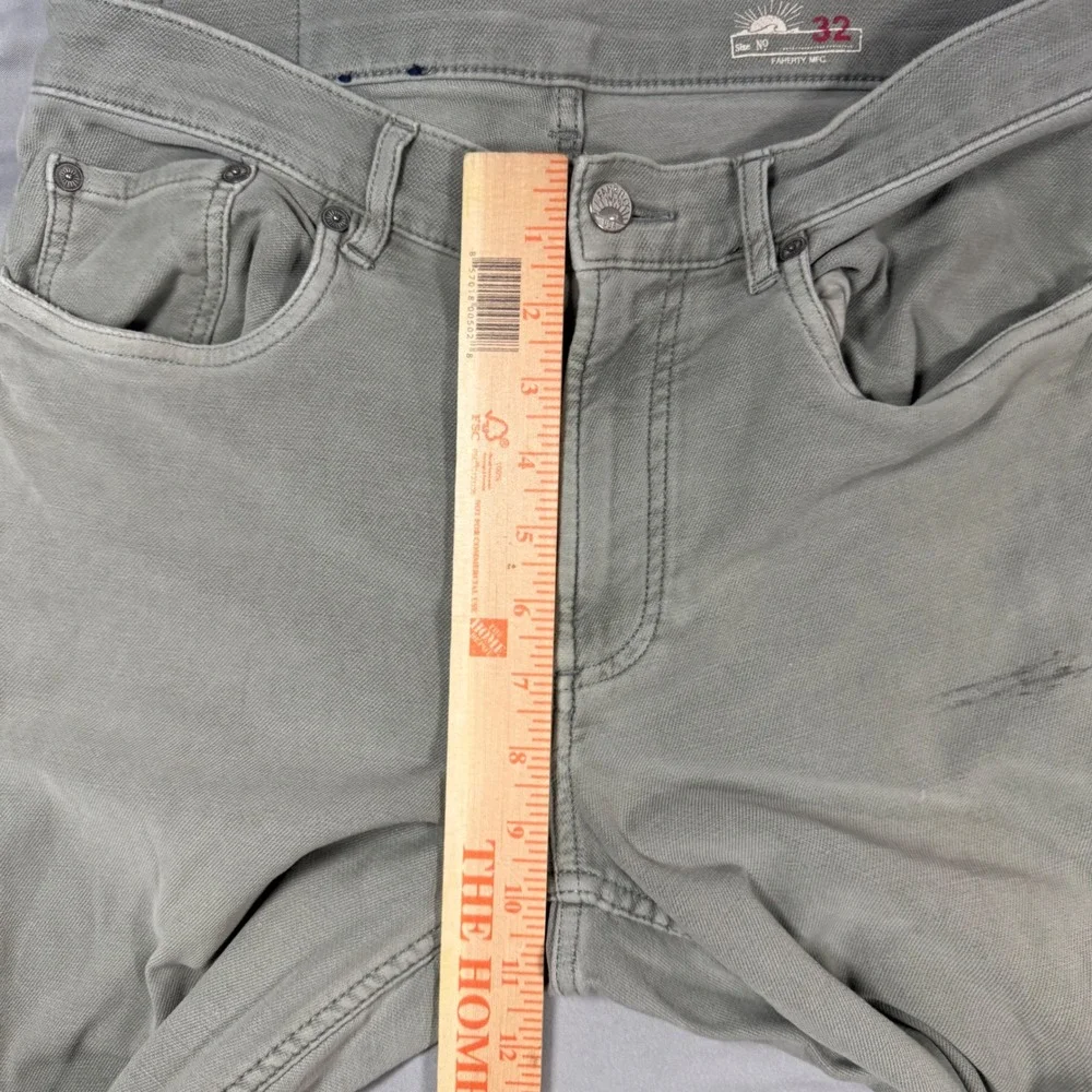 Lot of 2 Faherty Stretch Terry 5-Pocket Pant Mens 32 (31x31) Slim Straight - Picture 6 of 16